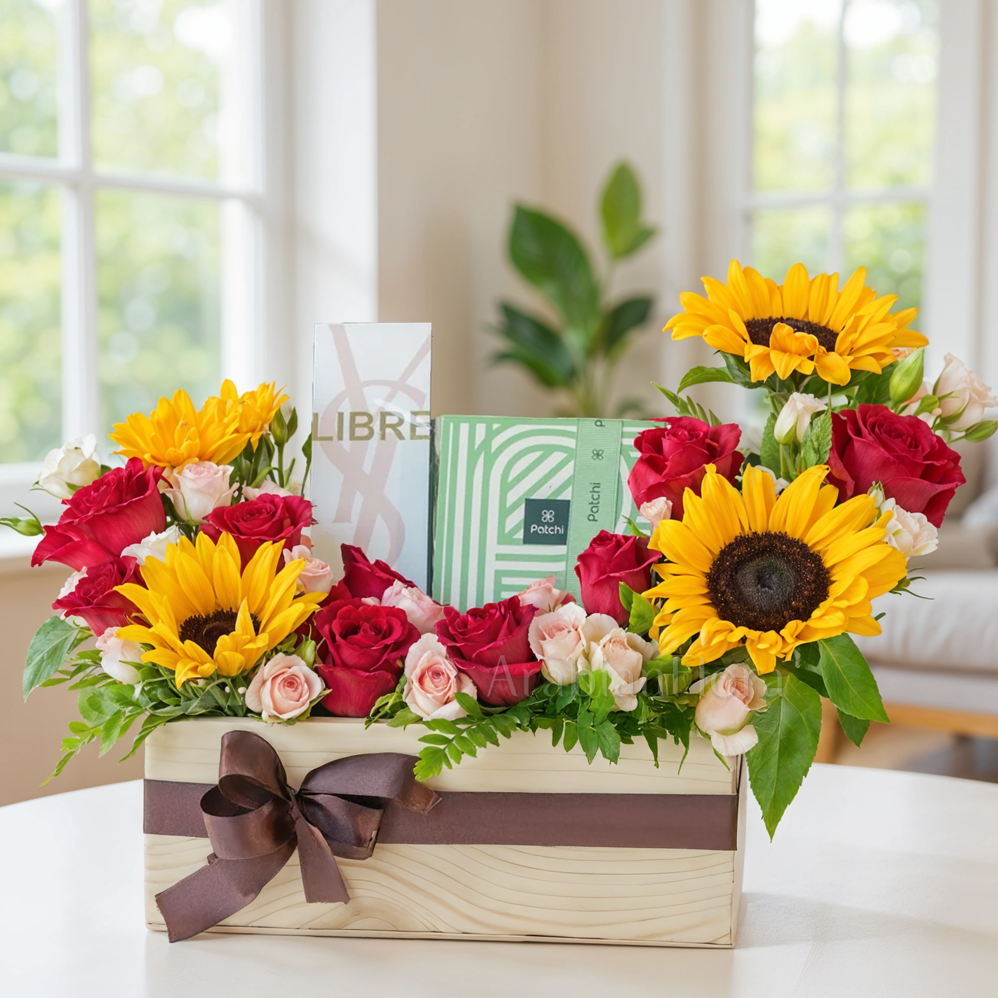 Flowers, Chocolate & Perfume Hamper
