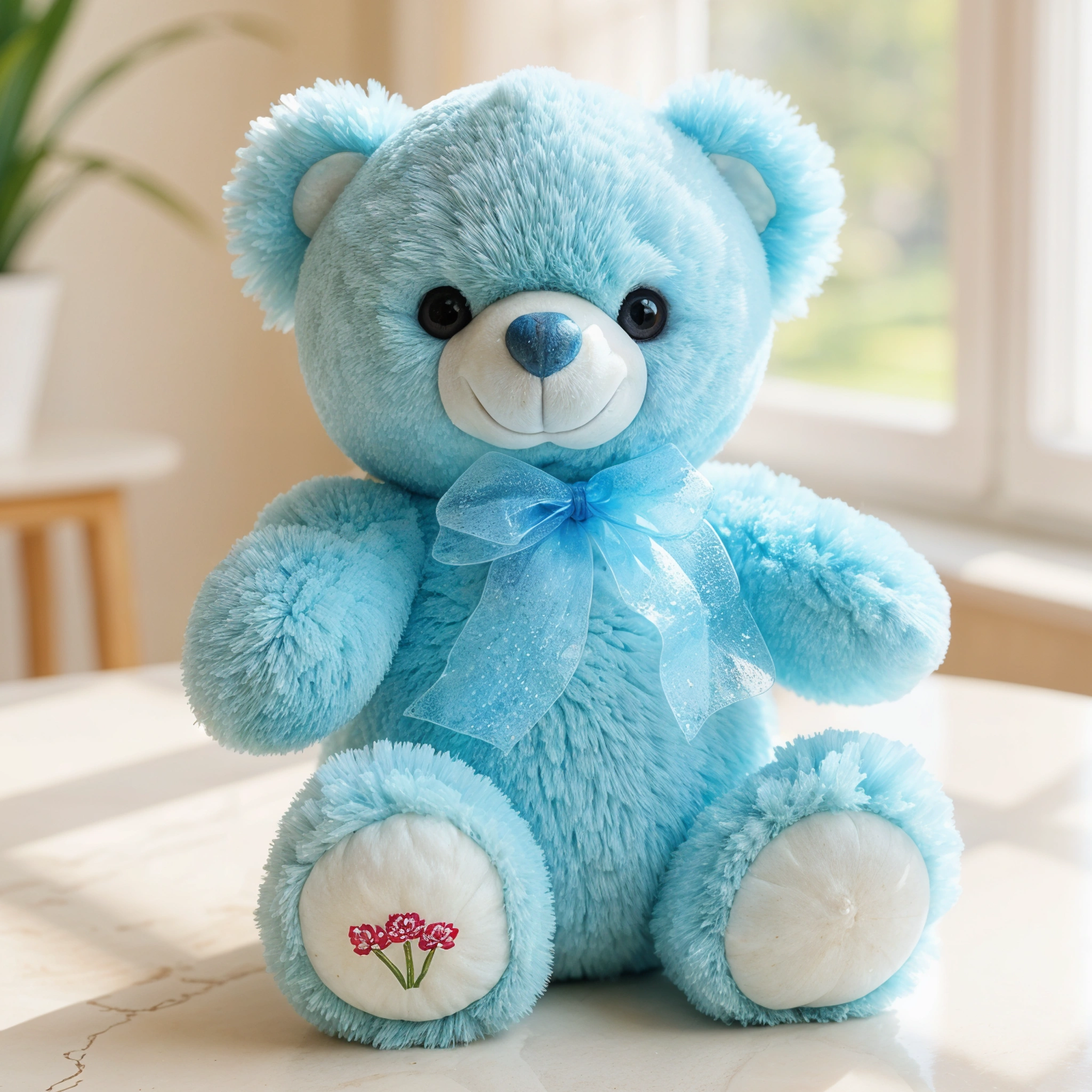 Small Blue Teddy Bear
