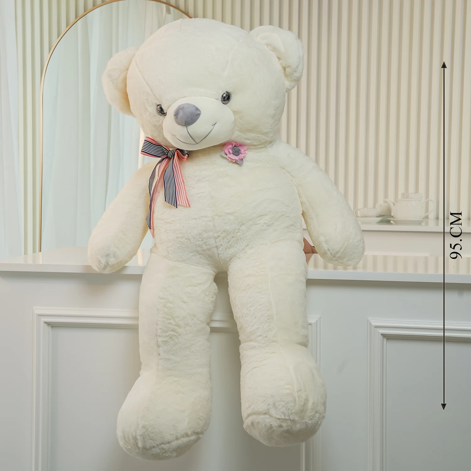 95 CM White Teddy Bear