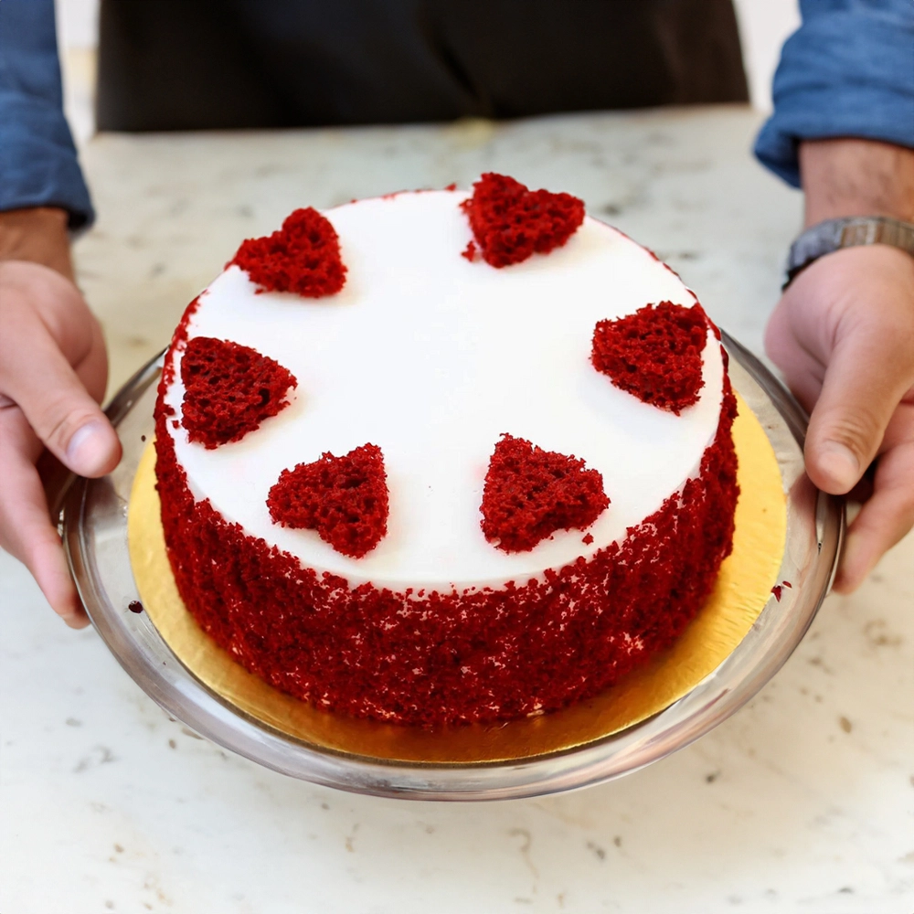 1 kg Round Red Velvet Cake