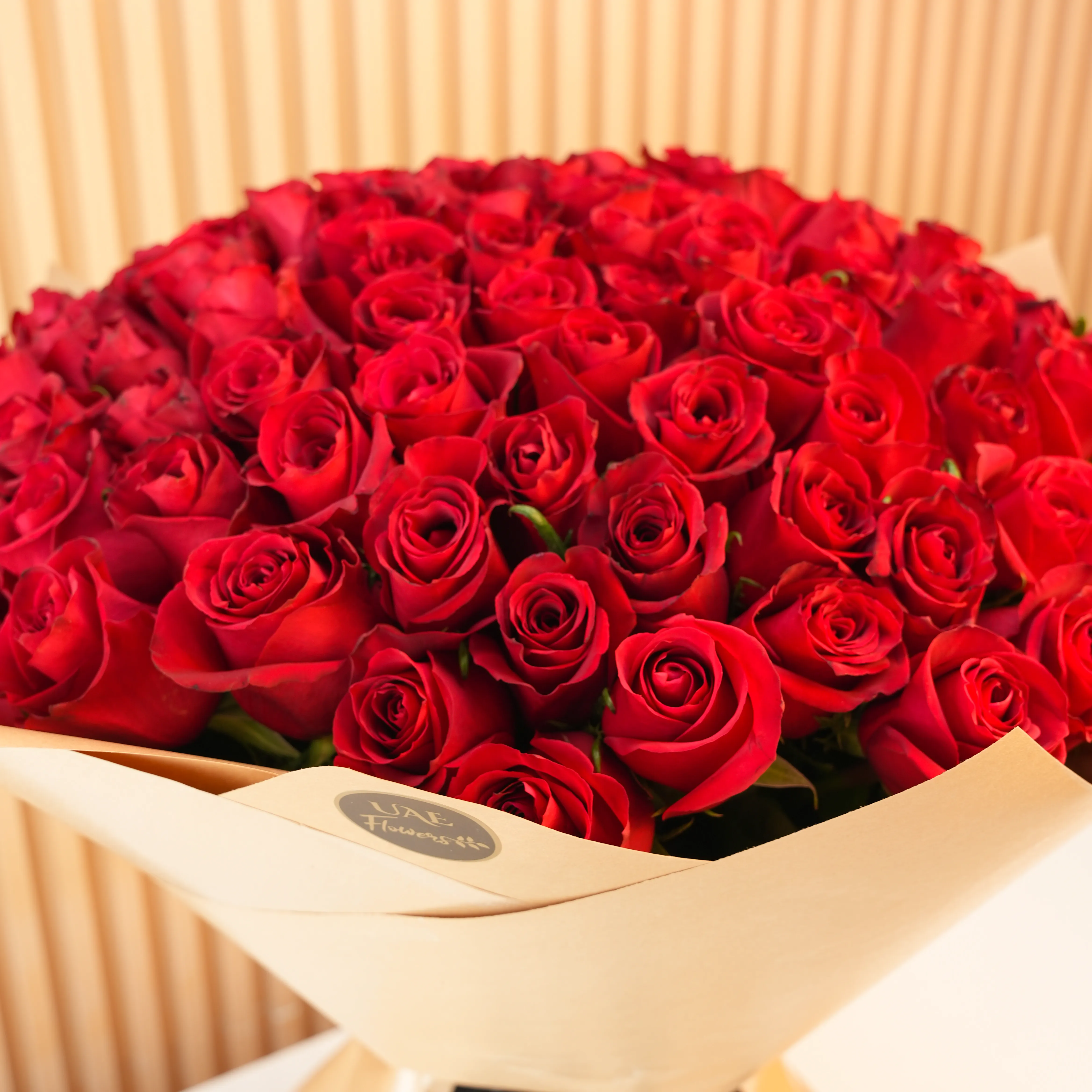 Bouquet of 100 red roses