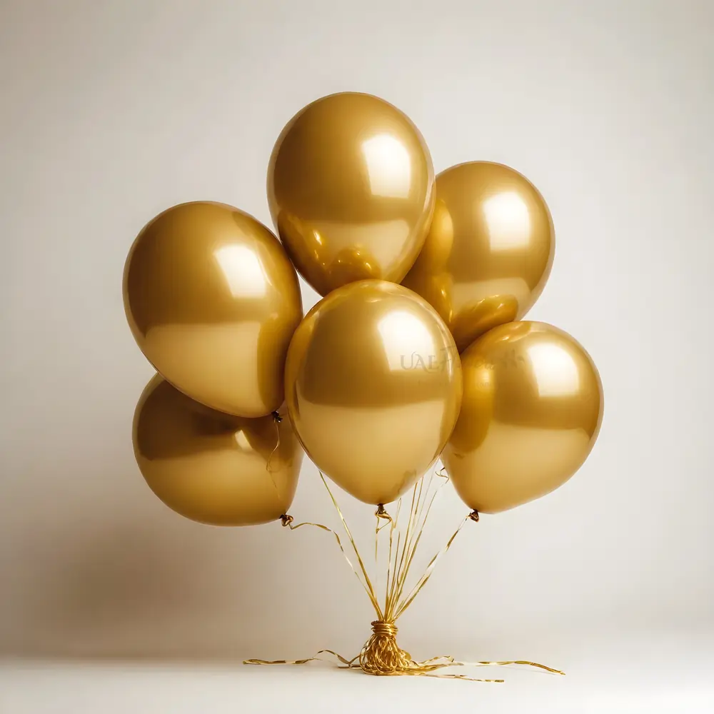 Golden Latex Balloons