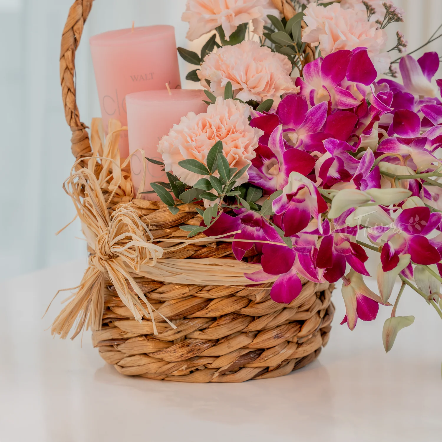 Orchid Glow Basket